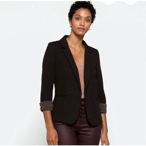 ✨SKIES ARE BLUE Asa Knit Black & Grey Sz Small Blazer✨